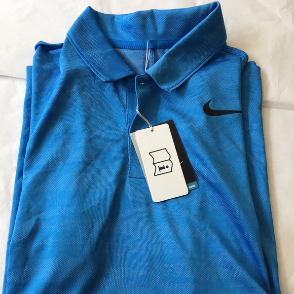 nike blue camo golf shirt